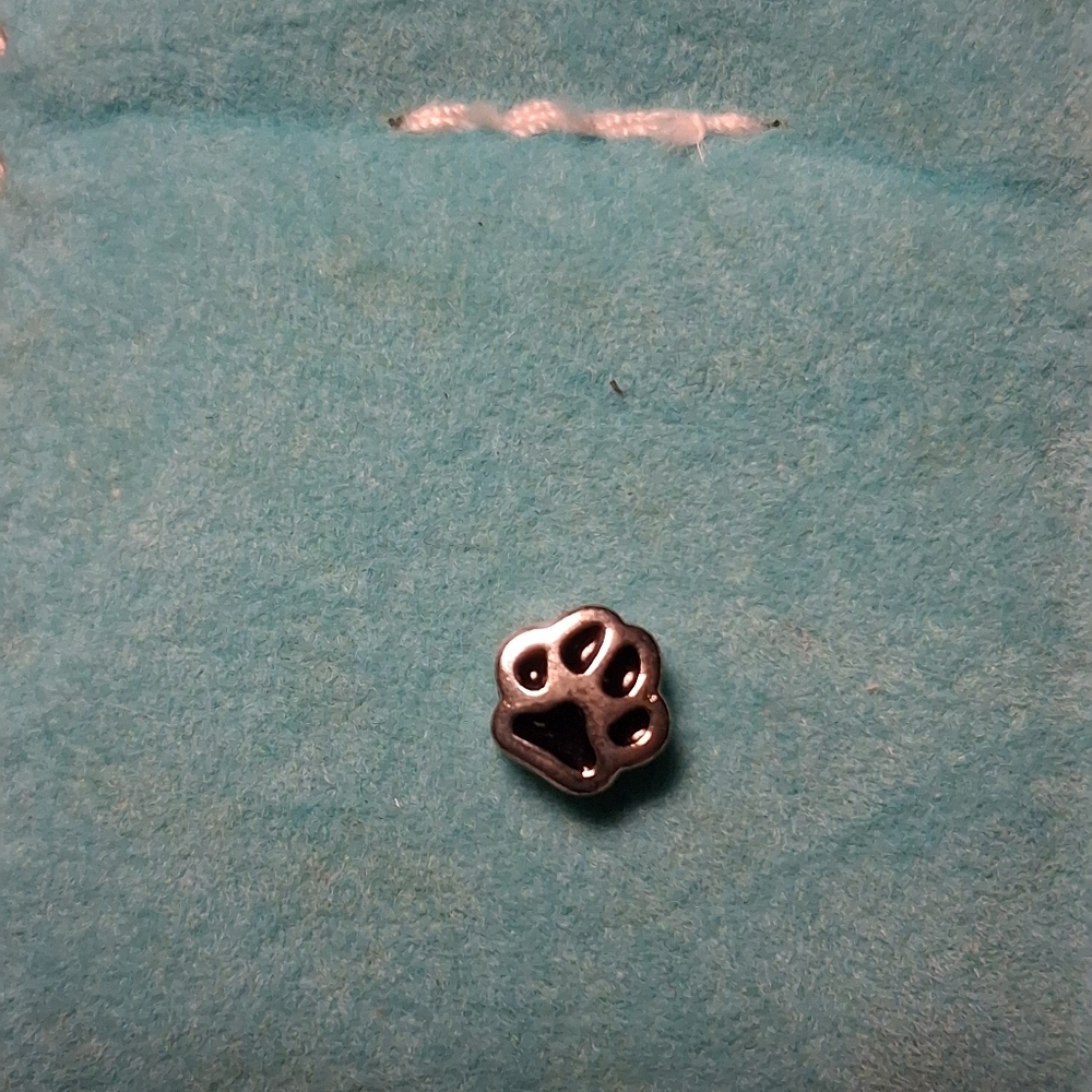 Silver Paw Print Charm Origami Owl